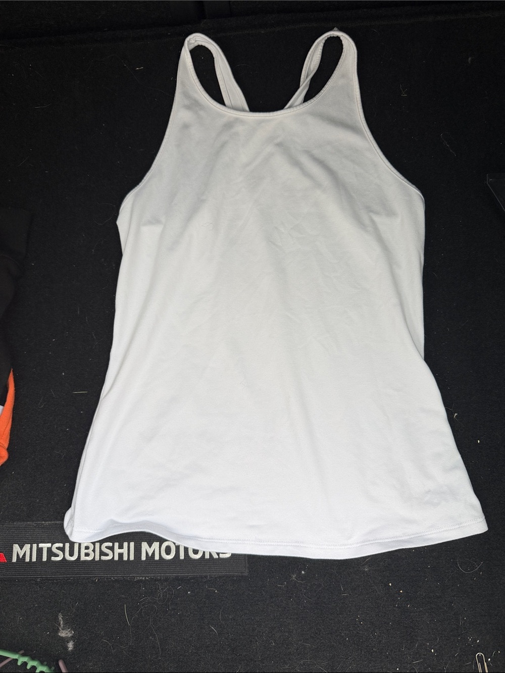 ALO Yoga White Racerback Performance Tank